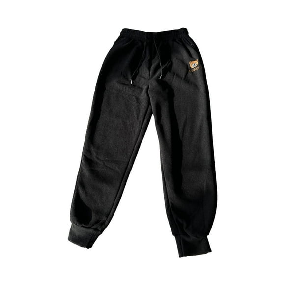 Pantalones Harem de invierno para Mujer jinwen Pantalones deportivos con forro de felpa M