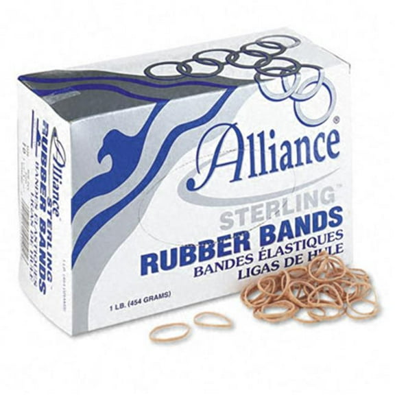 Alliance  Sterling Ergonomically Correct Rubber Band- #10- 1-1/4 x 1/16- 5000 Bands/1lb Bx 1-1/4in. x 1/16in.