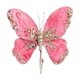 thumbnail image 2 of 1 pieza de decoración para árbol de Navidad con mariposas brillantes, accesorios con clips, flores de Navidad, decoración para bodas y festivales., 2 of 5