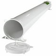 thumbnail image 3 of Valterra Sewer Hose Storage Carrier A04-0151 EZ Hose; Fixed; Round Tube; Round Hatch; 46 Inch Length; White; Plastic; With Mounting Brackets/Interlocking Cap With Strap; Boxed, 3 of 3