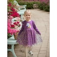 thumbnail image 2 of Toddler Girls Long Sleeve Autumn Spring Dress Casual Outfits Party Tutu Dress Gifts for 3-7 Years, 2 of 7