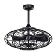 thumbnail image 4 of Melton 26 in. 5-Light Indoor Matte Black Finish Ceiling Fan with Light Kit, 4 of 5