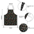 thumbnail image 3 of Cartoon Traffic Vehicles Signs Black Pattern Kids Aprons for Girls and Boys,Adjustable Neck Strap Toddler Aprons for Kids Cooking Baking, 3 of 6