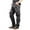 Black Camouflage, variant on LUXUR Mens Pants Elastic Waist Bottoms Cargo Trousers Straight Leg Loungewear Camouflage Black Camouflage 30