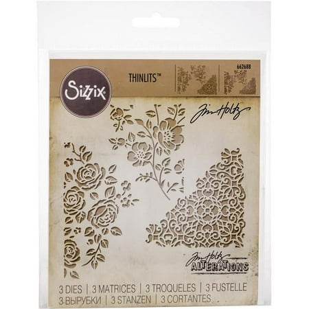UPC: 0630454247548 | Sizzix 662688 Thinlits Dies by Tim Holtz – Mixed Media No.5