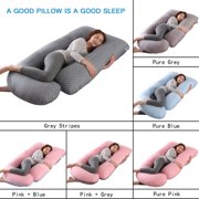 Full Body Maternity Contoured U Body Pillow Pregnancy Acid Reflux Cover