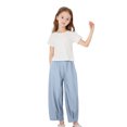 thumbnail image 5 of Juslio Girls Pants Unisex Child Casual Toddler KidsCute Leisure Trousers Wide Leg, 5 of 9