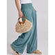 thumbnail image 3 of Pantalones Palazzo ANRABESS de lino para mujer, pernera ancha y cintura alta, 3 of 8