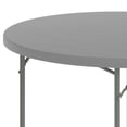 thumbnail image 6 of Flash Furniture 4-Foot Round Granite Dark Gray Plastic Folding Table, 6 of 12