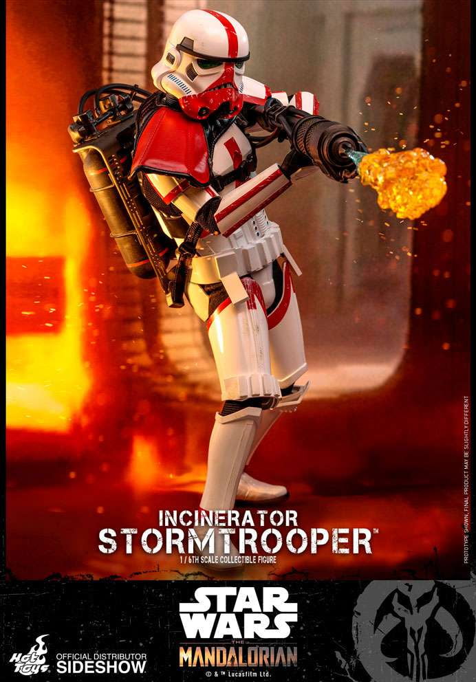 Star Wars The Mandalorian Incinerator Stormtrooper Collectible Figure