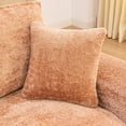 thumbnail image 3 of 107" Modern Boucle L-Shaped Sectional Sofa with Moveable Ottoman for Living Room, Comfy Cloud Couch with Pillows, Diy Combination (Orange), 3 of 10