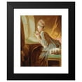 thumbnail image 2 of Jean-Honoré Fragonard 20x24 Black Modern Framed Museum Art Print Titled - The Love Letter (Early 1770s), 2 of 5