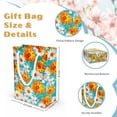 thumbnail image 3 of Colorful Daisy Floral Gift Bag with Rope Handles, Premium Paper Shopping Bag for Gifts, Retail Packaging, Parties and Celebrations, 3 of 5
