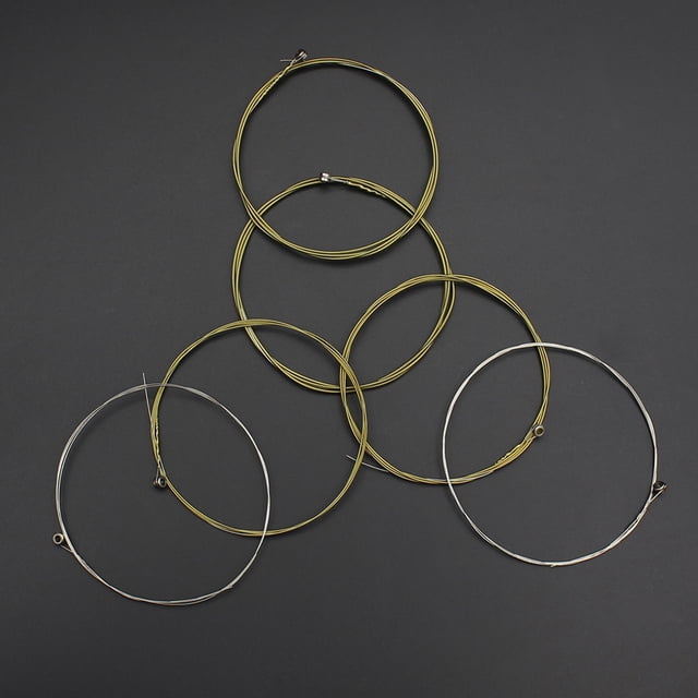 Luxshiny 6Pcs Acoustic Guitar Strings Replacement Set Featuring Strong Durable Material and Gentle Tone