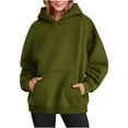 thumbnail image 2 of Enjoytime Womens Oversized Sweatshirt with Pockets Casual Long Sleeve Hooded Shirt Loose Pullover Basic Sweatshirt Fall Winter Hoodies Tunic Tops, 2 of 5