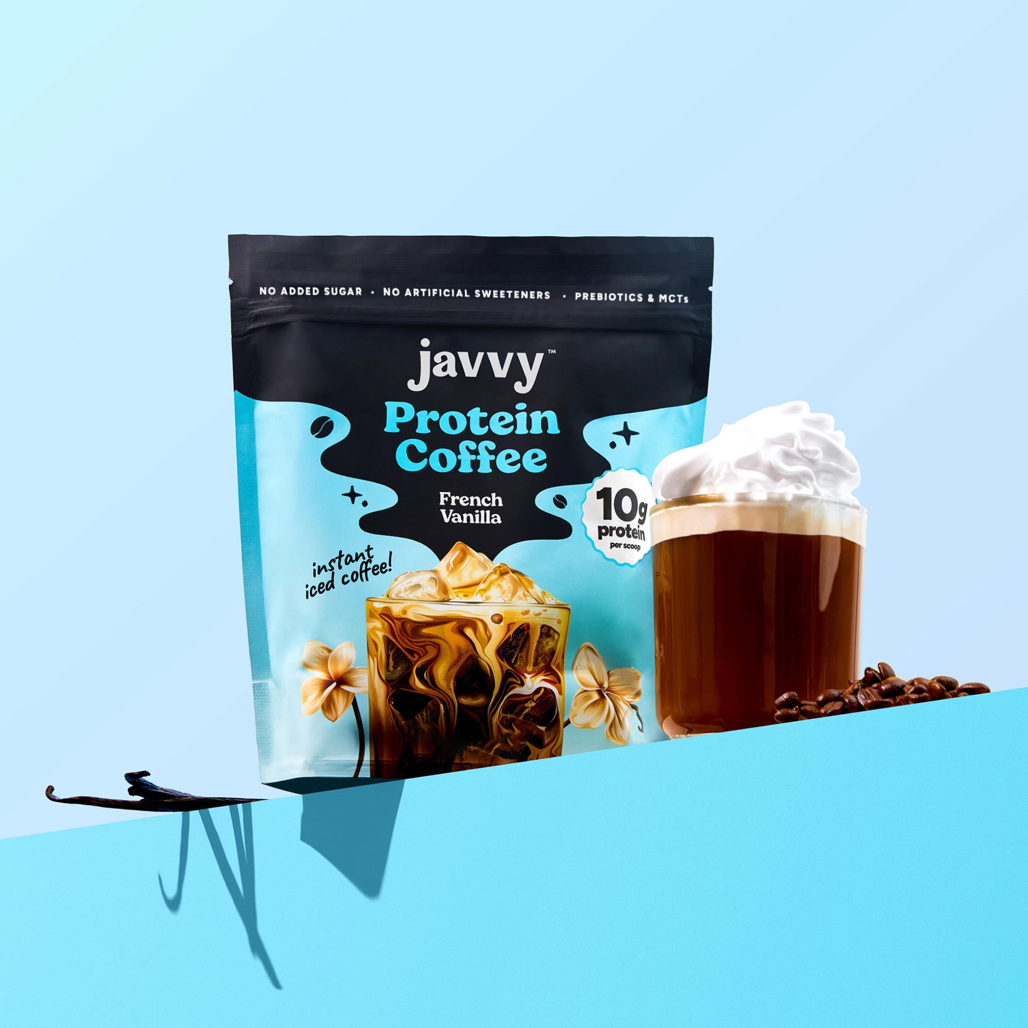 Javvy French Vanilla Protein Instant Coffee, 8.3 oz
