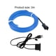 thumbnail image 2 of Interfaz USB Fría 10 Pies 5 V para Modificación Del Interior Coche () Azul, 2 of 9