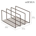 thumbnail image 4 of mDesign Steel Cookware Storage Organizer Rack for Kitchen - 2 Pack - Bronze, 4 of 8