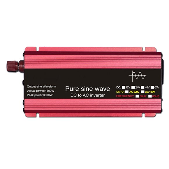 Inversor de ondas sinusoidales, convertidor de potencia de transformador de 3000W, conector de protección de circuito de repuesto, vehículo Paneles de instrumentos para automóviles 12V-220V 50HZ Riwesomey VI018013-03