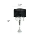 thumbnail image 4 of Elegant Designs Trendy Romantic Sheer Shade Table Lamp with Hanging Crystals, 4 of 9