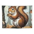 thumbnail image 5 of Orinice Tapestry for Living Room Vintage Tapestries Wall Hanging Decor for Room Nut-Eating Squirrel Tapestry Aesthetic Wall Hanging for Home Decor Bedroom 50x40inch, 5 of 6