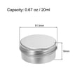 thumbnail image 2 of Uxcell 0.67oz 20ml Latas redondas de aluminio con tapa de tornillo, paquete de 12, 2 of 6