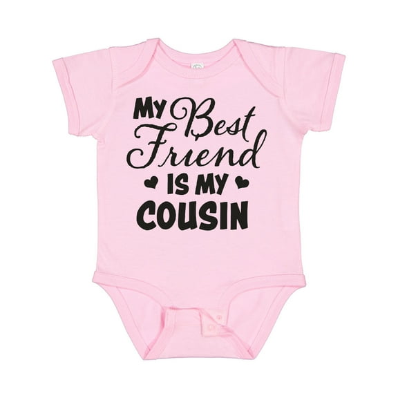 Inktastic My Best Friend is My Cousin with Hearts Boys or Girls Baby Bodysuit