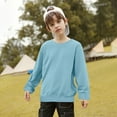 thumbnail image 2 of Girls Sweatshirts Crewneck Oversized Pullover for Toddler Clothes Girl Cotton Top Long Sleeve Casual Cotton Fall Winter Fleece Warm Sweatshirts for Kids, 2 of 7