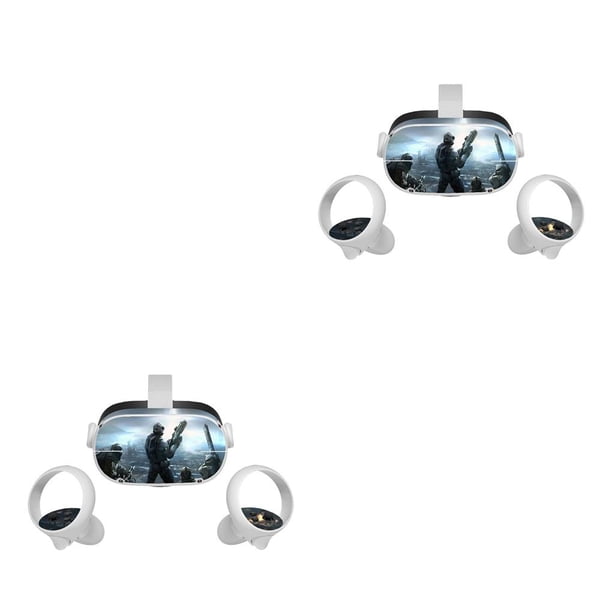Cateissary Pegatina Diseño único Gran Práctico para quitar Calcomanías de realidad virtual Patrones surtidos Pegatinas protectoras Mech Squad escuadrón mecánico 2piezas