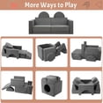 thumbnail image 4 of Garvee 10 Piece Kids Polyester Sectional Sofa Living Room Set Dark Grey, 4 of 6
