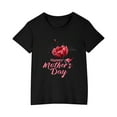 thumbnail image 4 of Spazoro Toddler Girls T-shirts, Casual Summer Crewneck Graphic Short Sleeve Tops Tee Black Size 3-4T, 4 of 4