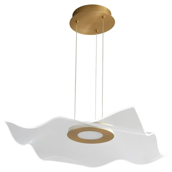 3-808-40-Oxygen Lighting-Medusa - 26W 1 LED Pendant-7.75 Inches Tall and 20 Inches Wide-Aged Brass Finish