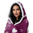 thumbnail image 2 of Gifts for Wife - Sherpa Fleece Wearable Blanket Hoodie - Mothers Day Gifts from Husband - Birthday Gifts for Wife, Gifts for Her for Anniversary, Valentines Day Gifts for Her, 2 of 4