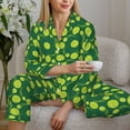 thumbnail image 6 of Bingfone Womens Pajama Sets Tennis Balls Print,Long Sleeve Loungewear Pajamas Set-X-Large, 6 of 8