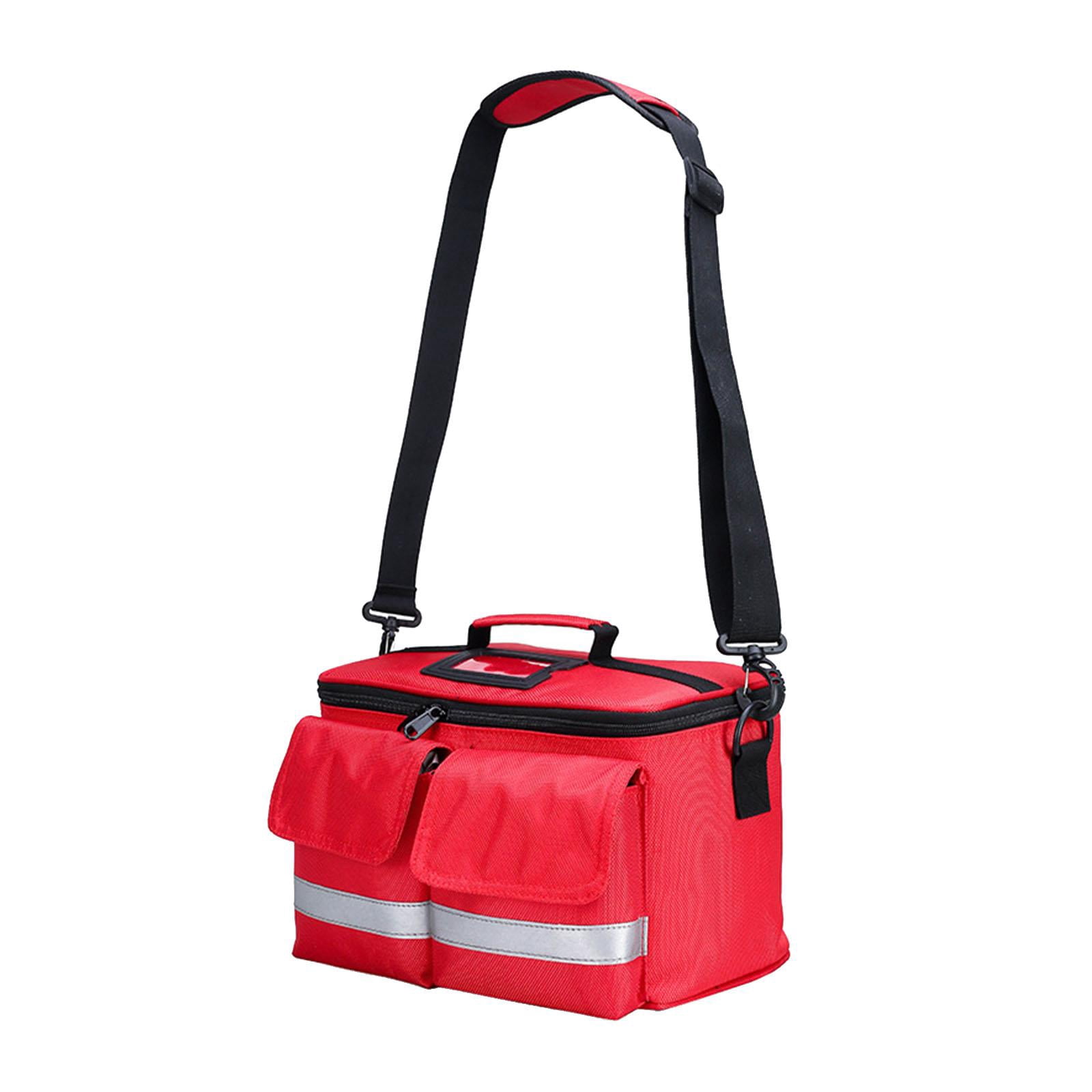 Wswqop First Aid Bag Bottle Organizer Storage Pouch Portable Zippered First Aid Kit Bag