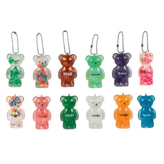 Jelly Bears Key Chains 6 pcs