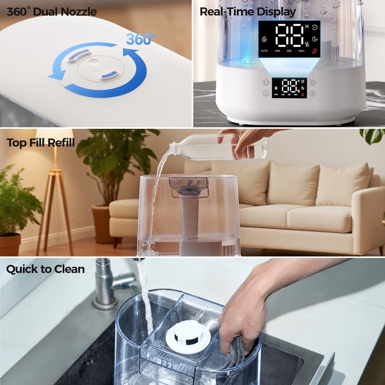 Patbrela 6L Cool Mist Humidifier with Smart Humidity Control photo 5