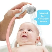 Yookidoo Elephant Baby Bath Shower Head - Water Spout for Newborns, Infants & Toddlers (Pink)