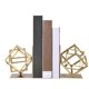 thumbnail image 2 of Paquete de 2 estanterías geométricas decorativas con forma cúbica, sujetalibros decorativos compatibles con libros u organizador ligeros, 2 of 3