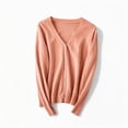 thumbnail image 3 of Cethrio Girls Cardigan Sweaters Size 10-12, Fall Winter V Neck Long Sleeve Button Down Knitted Cardigans Pink, 3 of 4