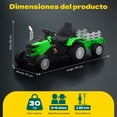 thumbnail image 5 of Tractor eléctrico montable 12V Little monkey con Remolque, 5 of 5