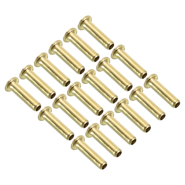 Unique Bargains 2.5mm ID 4mm OD Laiton Insert de Compression, 18Pcs Insert Tube Support Raccord de Compression Accessoires Kit