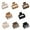 White, Khaki, Brown, Black, variant on ZJQYDS Hair Clips for Women Girls - 2" Rectangle & 1.6" Double Row Teeth Small Jaw Clips, Non-Slip Design for Thin/Fine Hair (White, Khaki, Brown, Black)