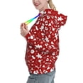 thumbnail image 2 of Honeii Red Christmas Cheer. Pattern Womens Oversized Hoodies Long Sleeve Sweatshirts Pullover Fall Outfits with Pocket-X-Large, 2 of 7
