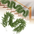 thumbnail image 2 of Hilehuti 180cm Realistic Christmas Greenery Garland, Natural Droopy Soft Bendable Cedar Garland for Indoor Mantle Decor and Holiday Decorations, 2 of 7