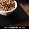 thumbnail image 4 of DogBuddy Dog Food Mat - Waterproof Dog Mat for Dog Bowls, Silicone Mat for Dog Food and Water Bowl, Rubber Dog Bowl Mat with Edges, Nonslip Pet Food Mat, Dog Feeding Mat (Large: 24"x16", Black), 4 of 8