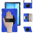 thumbnail image 2 of For Samsung Galaxy Tab S10 FE+ Case 13.1 inch SM-X620/SM-X626B, 360 Hand Strap, Shoulder Strap, Kickstand, Rugged Drop Protection, Blue, 2 of 7