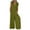 Green, variant on Maean Wide Leg Jumpsuit for Women Short Sleeve V Neck Loose Button Rompers Casual Work Long Pants with Pockets