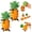 2pc, variant on Pineapple Modular Cable Organizer, 7 Stackable Cable Winder Discs | Storage Holder with Removable Winding Discs, Magnetic Leaf Top, Twist Winding, Playful Desktop Decor
