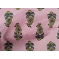 thumbnail image 4 of oneOone Cotton Poplin Fabric Leaves & Paisley Block Printed Craft Fabric BTY 42 Inch Wide, 4 of 4